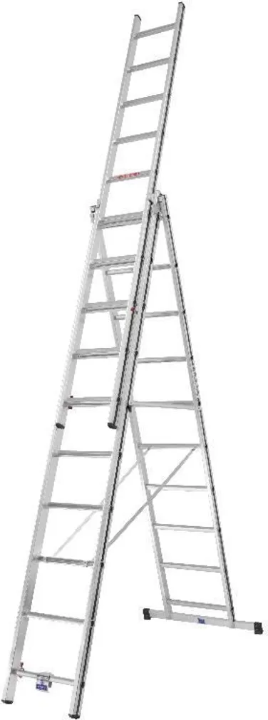 UNIVERSAALREDEL ALU-PRO 70047, 3X10 ASTET 2,88/6,52M ALUMIINIUM