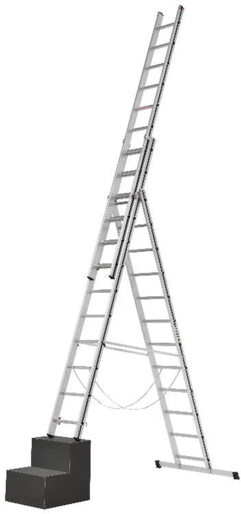 UNIVERSAALREDEL ALU-PRO 70047, 3X12 ASTET 3,49/7,97M ALUMIINIUM