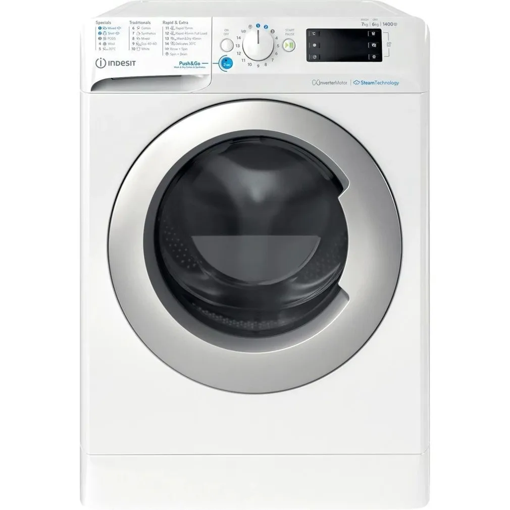 PESUMASIN-KUIVATI INDESIT BDE 76435, 7KG