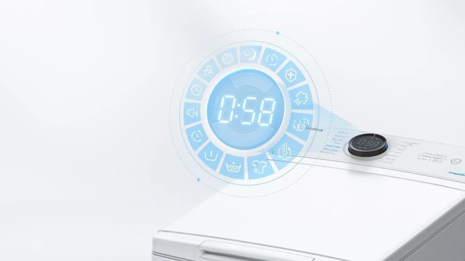 PESUMASIN MIDEA PEALTLAETAV MF100T60B/W-HR 6KG