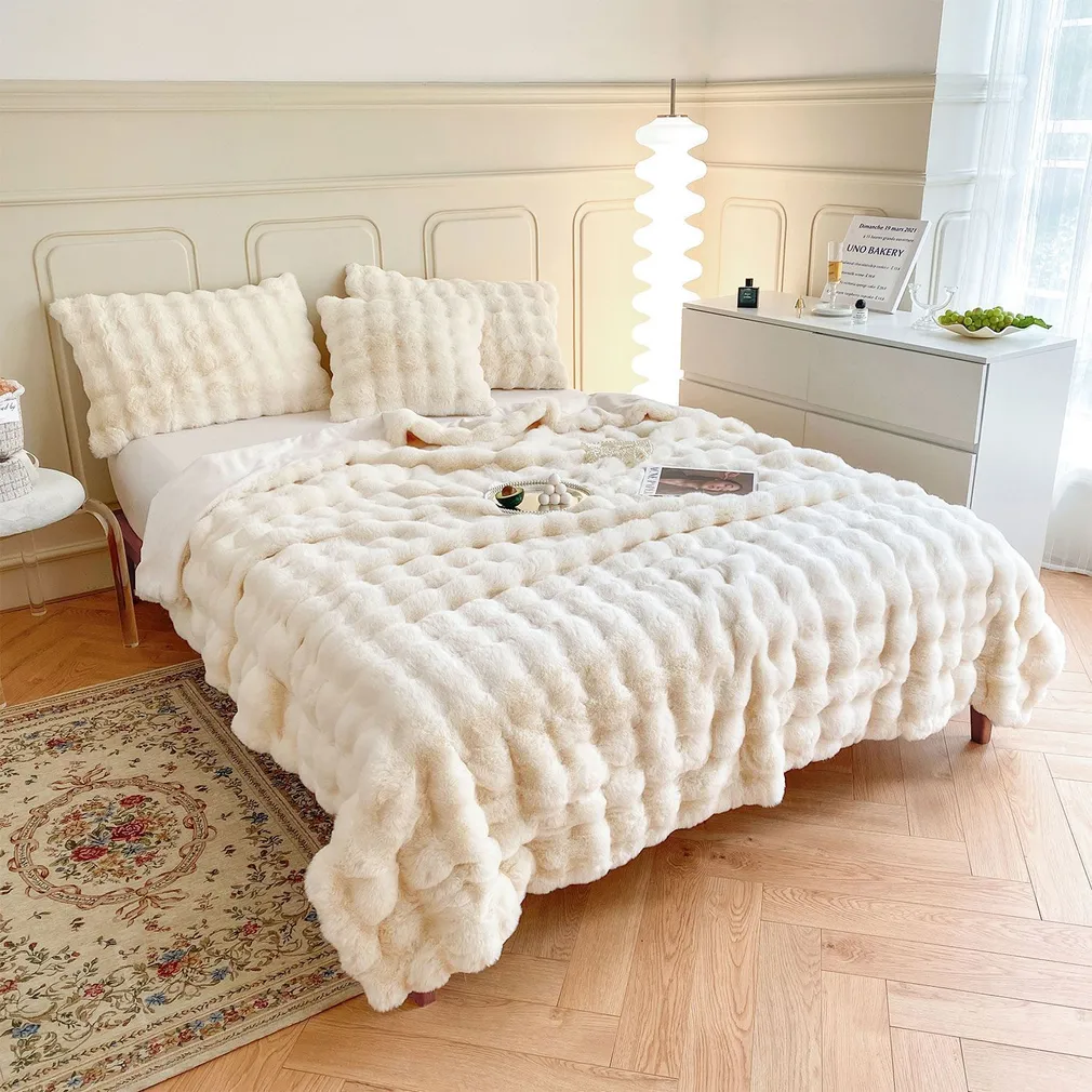 PLEED MIMOSA XL 200X230CM, VALGE