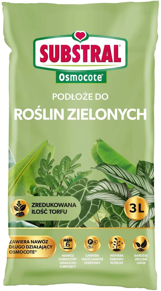 KASVUSUBSTRAAT SUBSTRAL LEHTDEKORATIIVSETE TOALILLEDE OSMOCOTE 3L