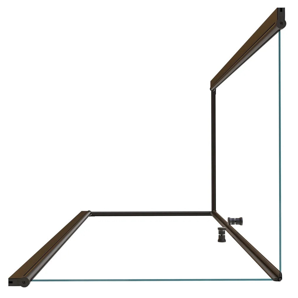 DUŠIKABIIN KANDILINE 87,5-90X87,5-90X190CM ALUSETA