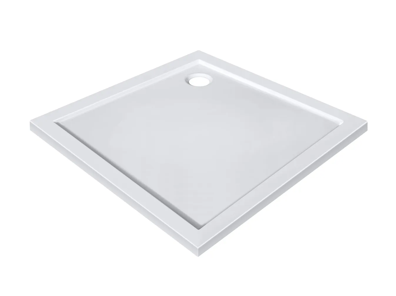 DUŠIALUS KANDILINE 80X80X4CM VALGE