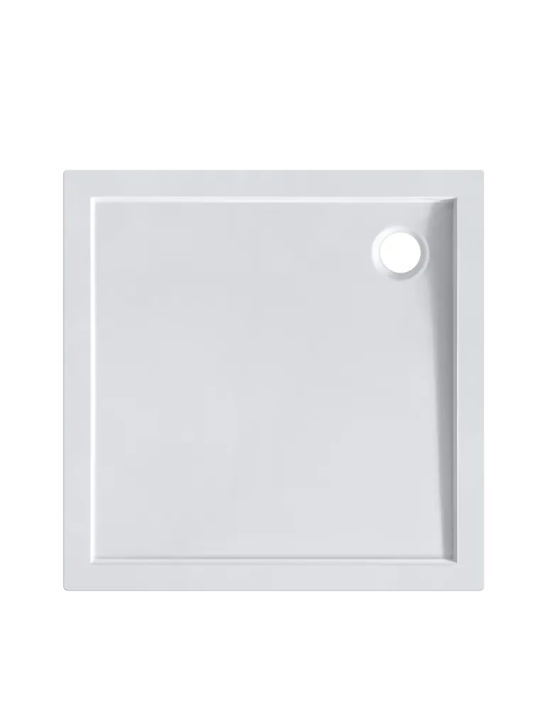 DUŠIALUS KANDILINE 90X90X4CM VALGE