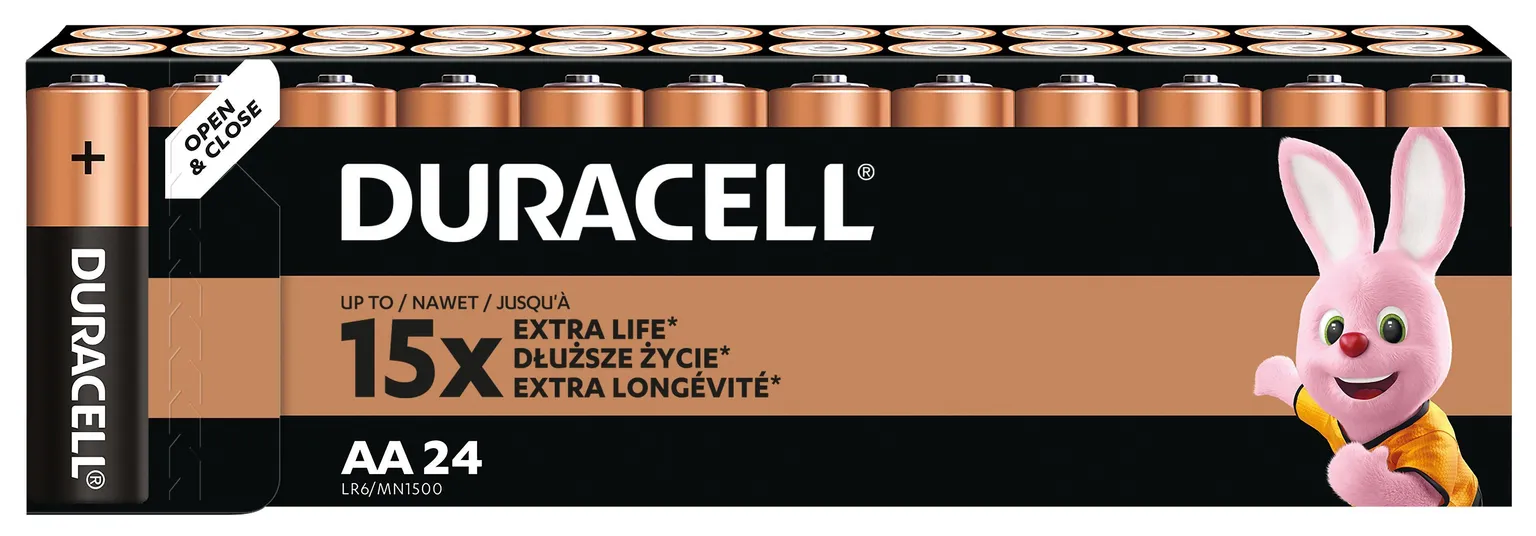 PATAREI DURACELL AA/MN1500, 24TK PAKIS
