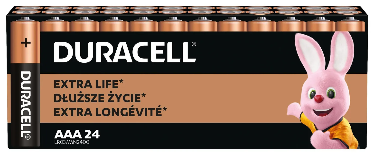 PATAREI DURACELL AAA/MN2400, 24TK PAKIS