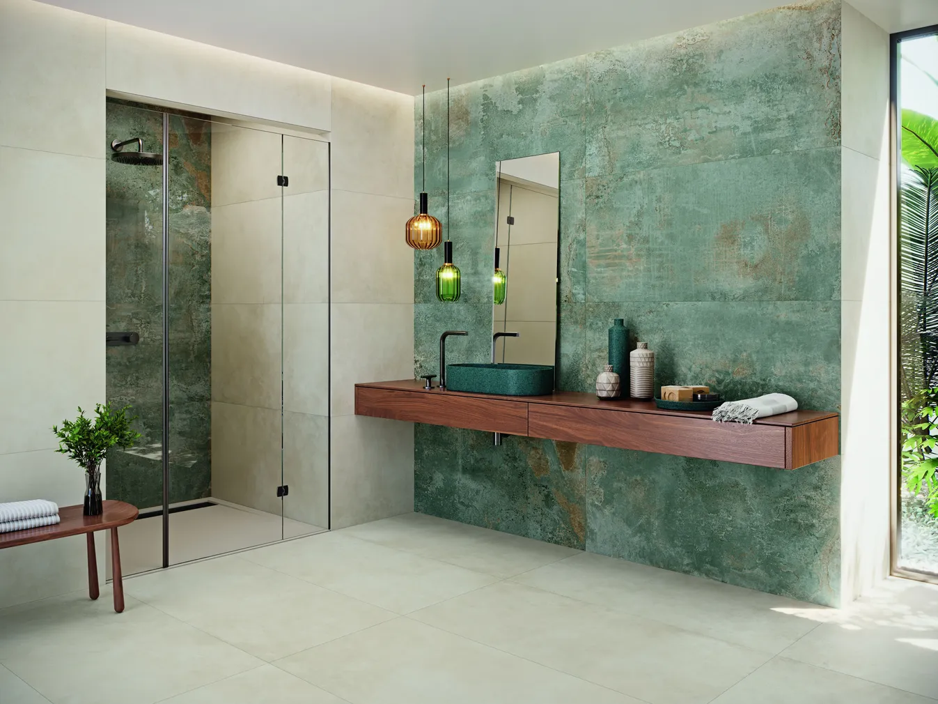 PÕRANDA- JA SEINAPLAAT NAVARTI OXYDE TURQUOISE 60X120CM, 1,44M² PAKIS