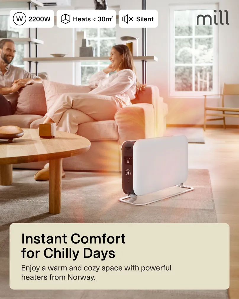 KONVEKTSIOONRADIAATOR MILL CO2200LEDMAX 2200W