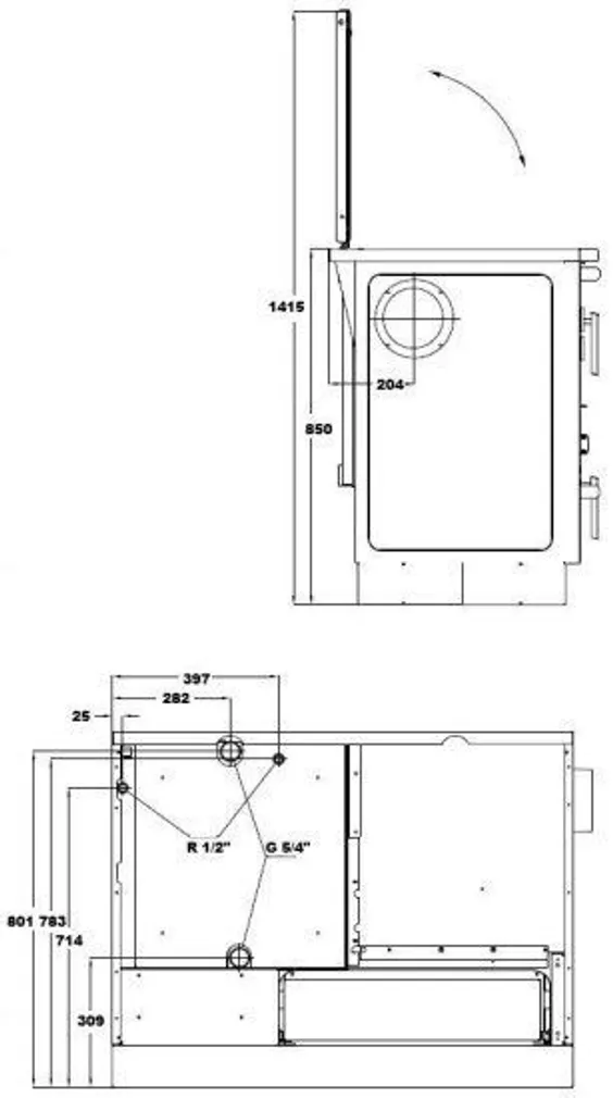 KESKKÜTTEPLIIT ALFA TERM 35 VALGE VASAK 32KW