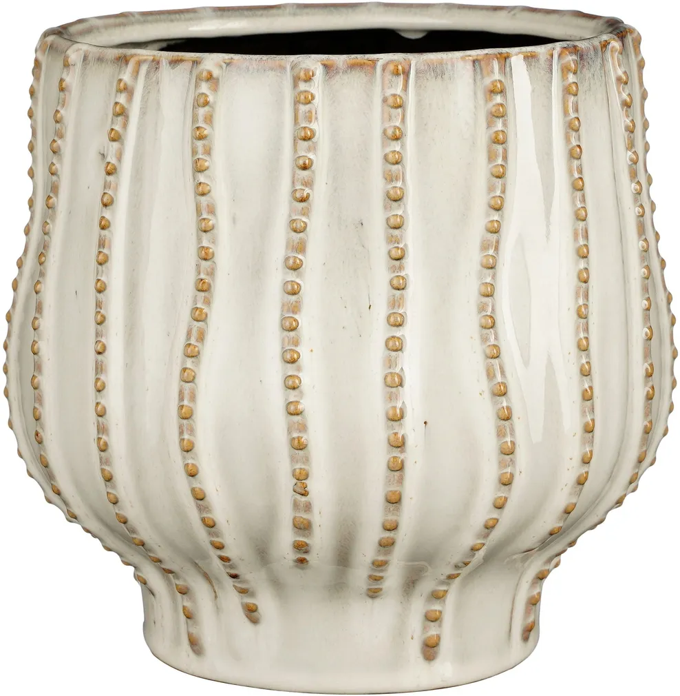 ÜMBRISPOTT MICA DECORATIONS CATHY Ø20CM VALGE