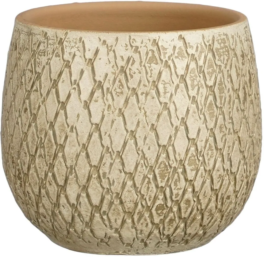 ÜMBRISPOTT MICA DECORATIONS MADEIRA Ø14CM KREEM