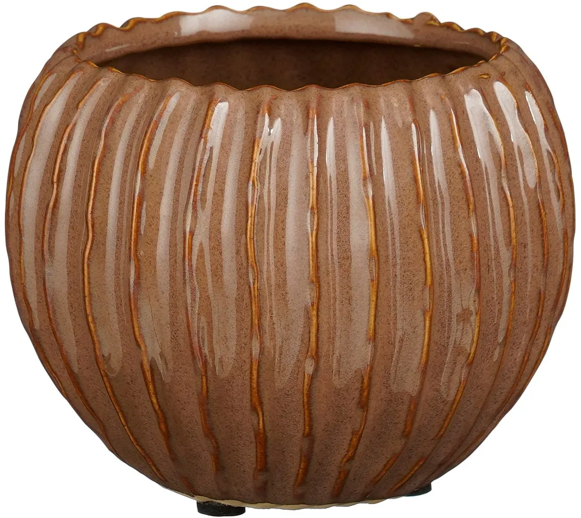 ÜMBRISPOTT MICA DECORATIONS JOVI Ø14,5CM PRUUN