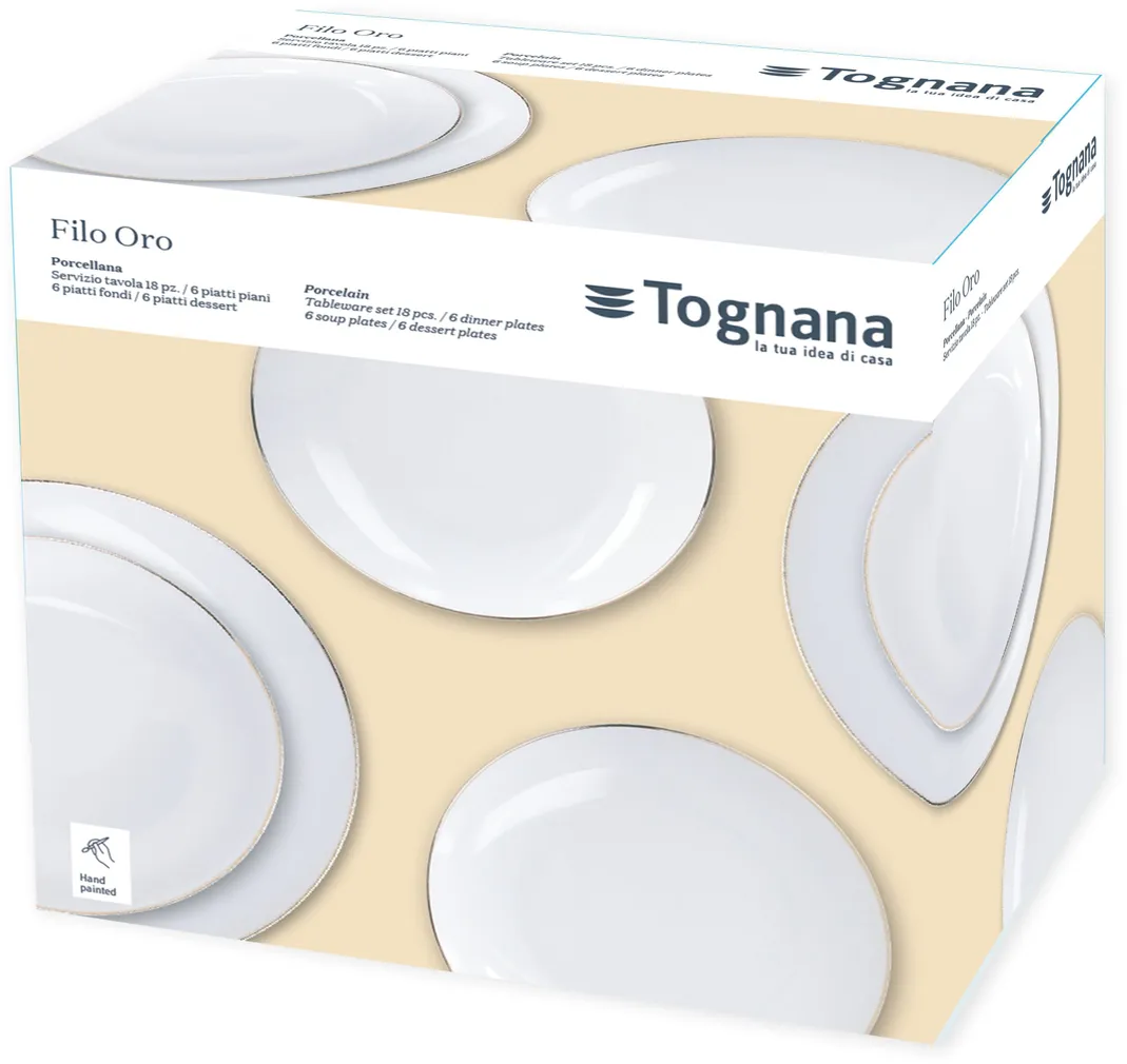 LAUANÕUDE KOMPLEKT TOGNANA FASCETTA ORO 18-OSALINE