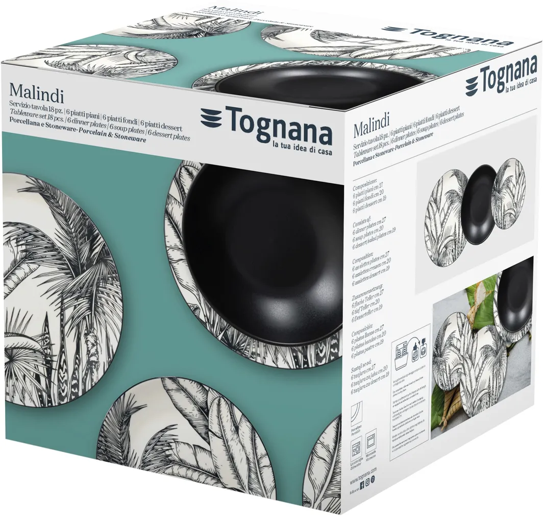 LAUANÕUDE KOMPLEKT TOGNANA MALINDI 18-OSALINE