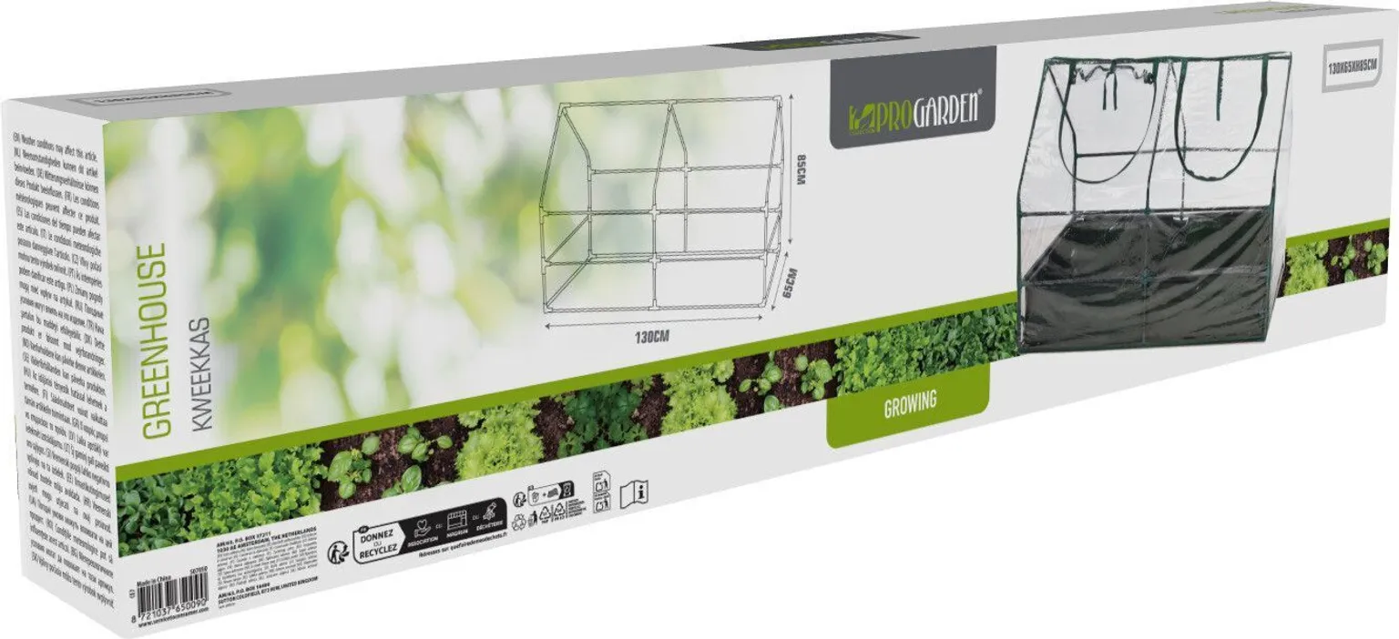 KASVUHOONE PÕHJAGA 130X65X85CM