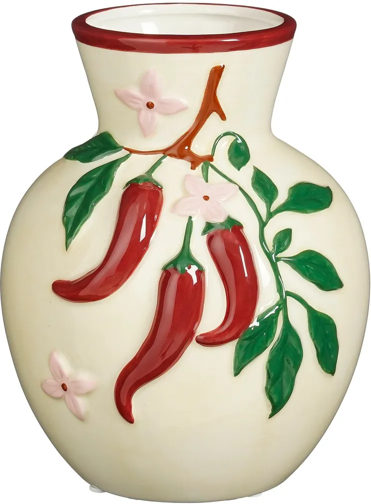 VAAS MICA DECORATIONS PEPPER Ø15,5CM VALGE