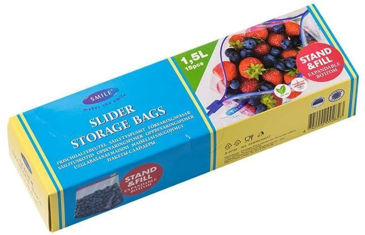 SÄILITUSKOTID SMILE 1,5L 15TK