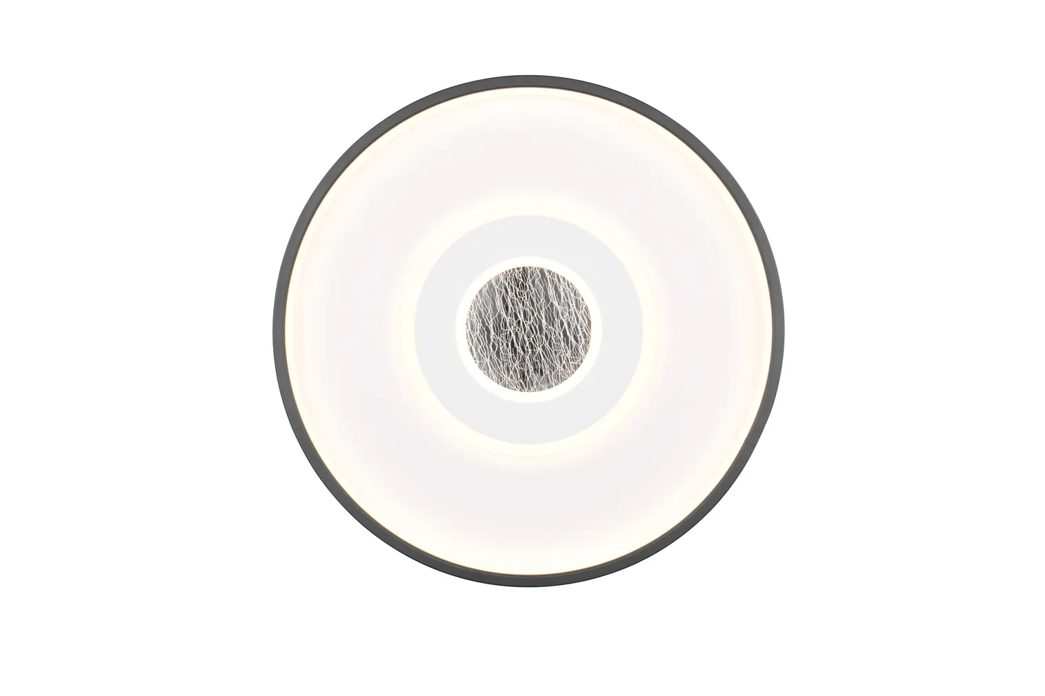 PLAFOON TRIO NAZAR LED 40CM VALGE MATT/MUST MATT