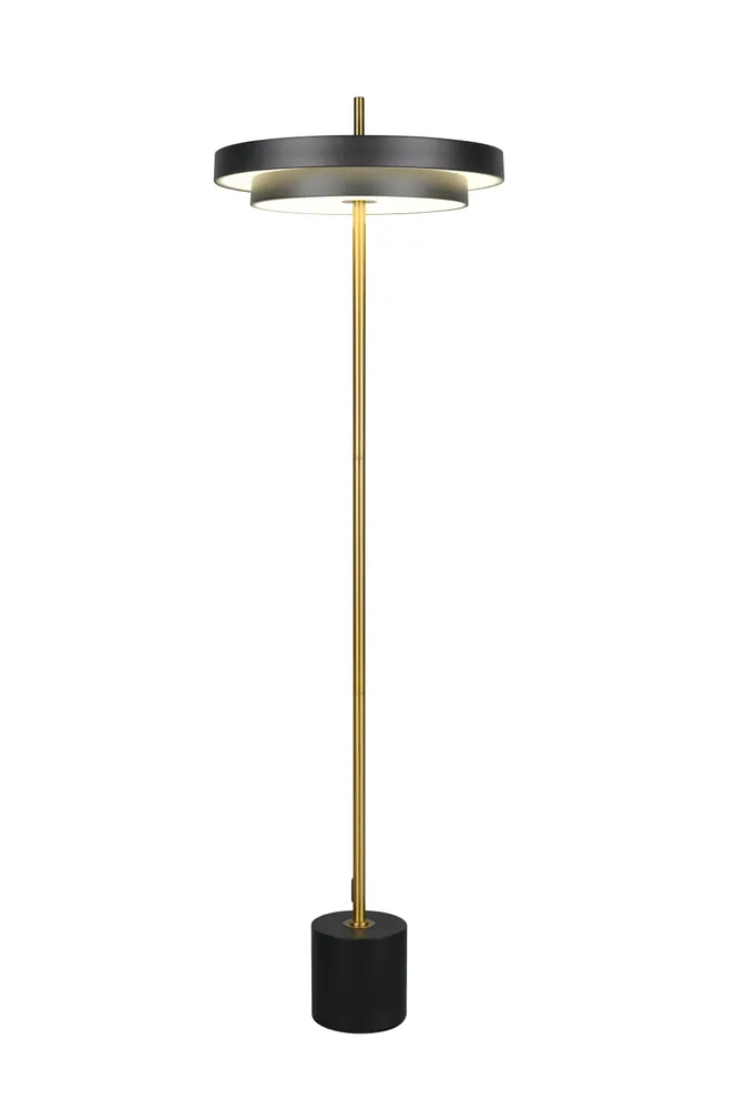 PÕRANDALAMP TRIO KEATON LED MUST MATT/MESSING