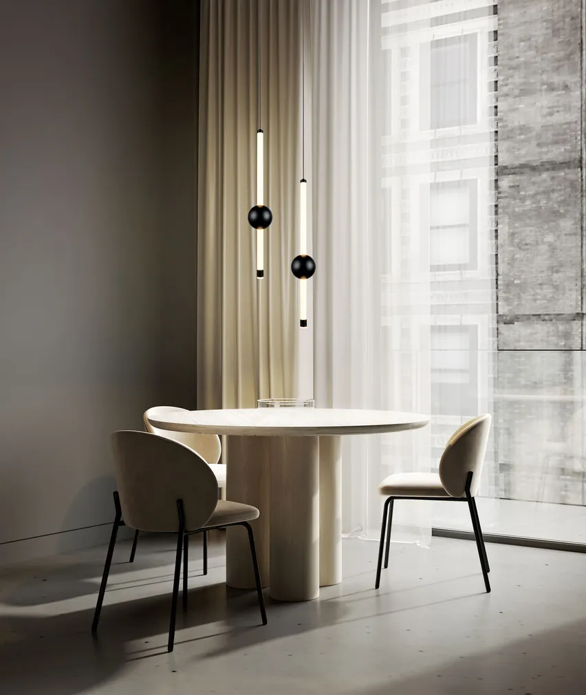 LAELAMP TRIO MELITA LED 13CM MUST MATT