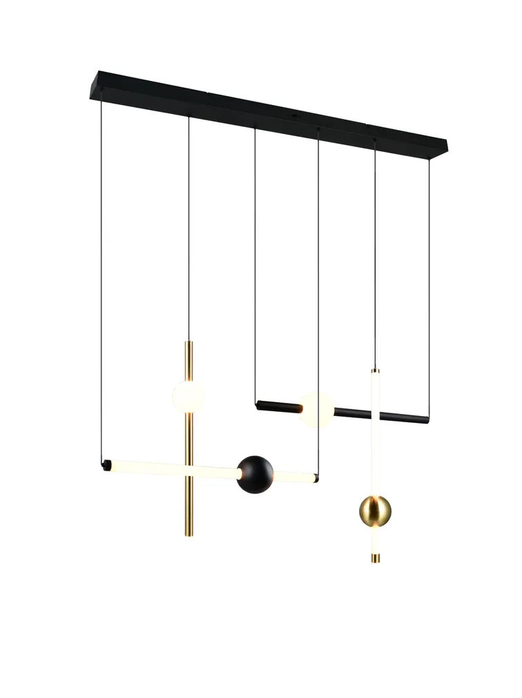 LAELAMP TRIO MELITA LED 110CM MUST MATT