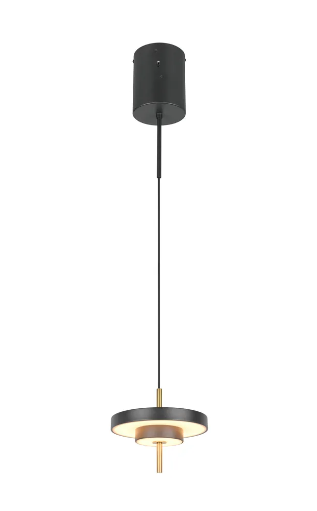 LAELAMP TRIO KEATON LED 20CM MUST MATT/MESSING