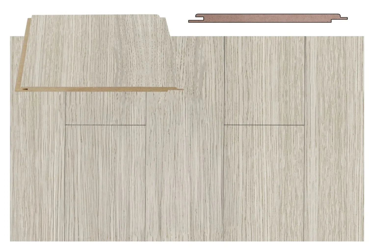 LAEPANEEL MALER MDF 6X160X1200MM VANILJETAMM 1,54M² PAKIS