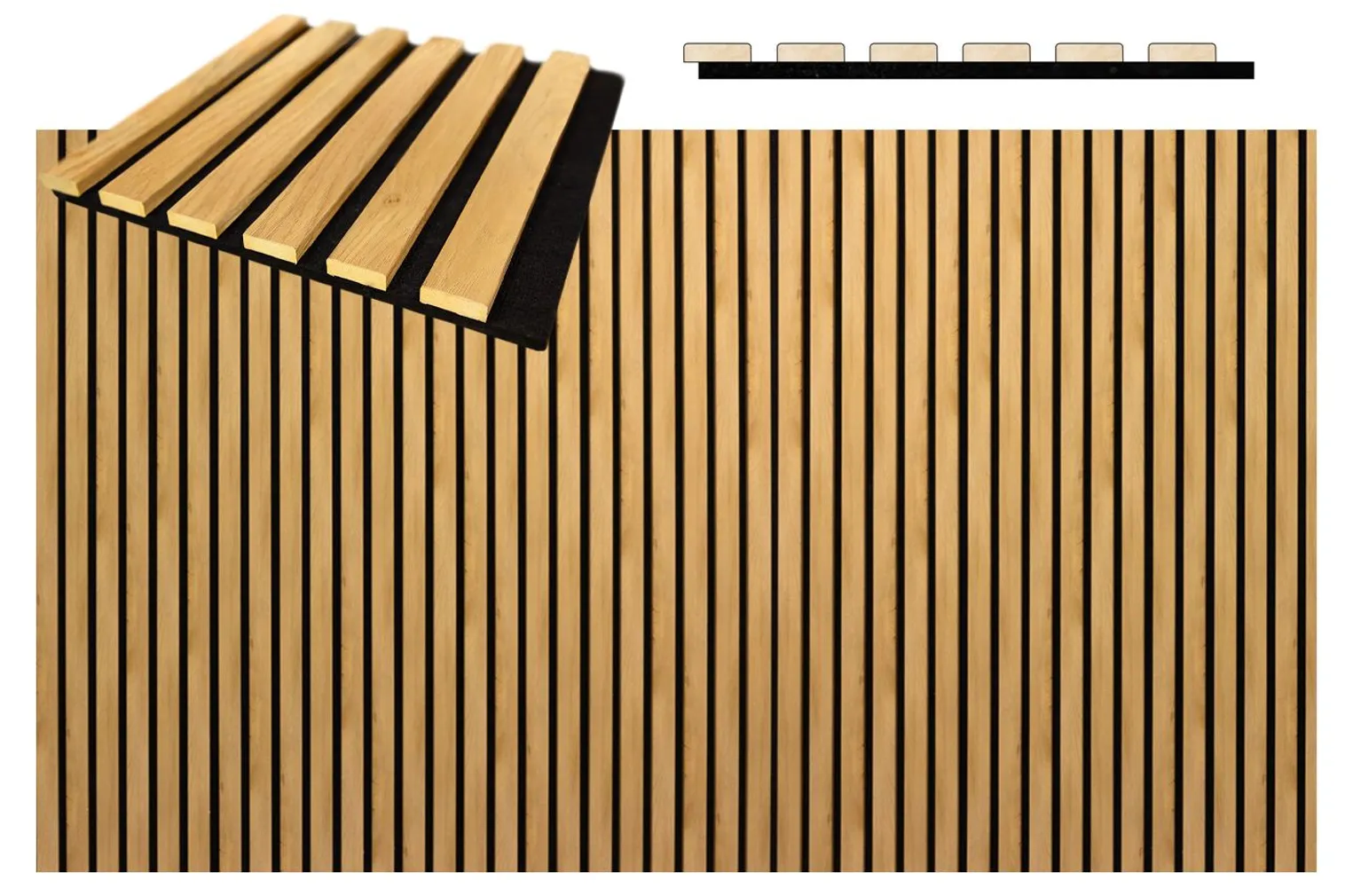 AKUSTILINE SEINAPANEEL 19X300X2600MM TAMM 0,82M² PAKIS