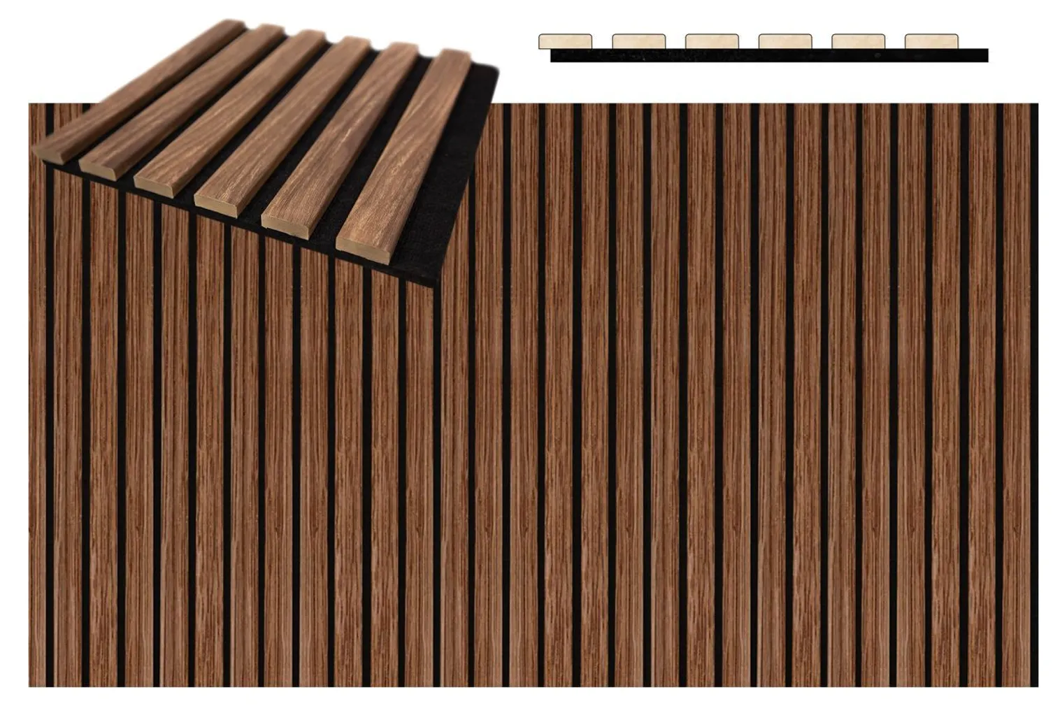 AKUSTILINE SEINAPANEEL 19X300X2600MM PÄHKEL 0,82M² PAKIS