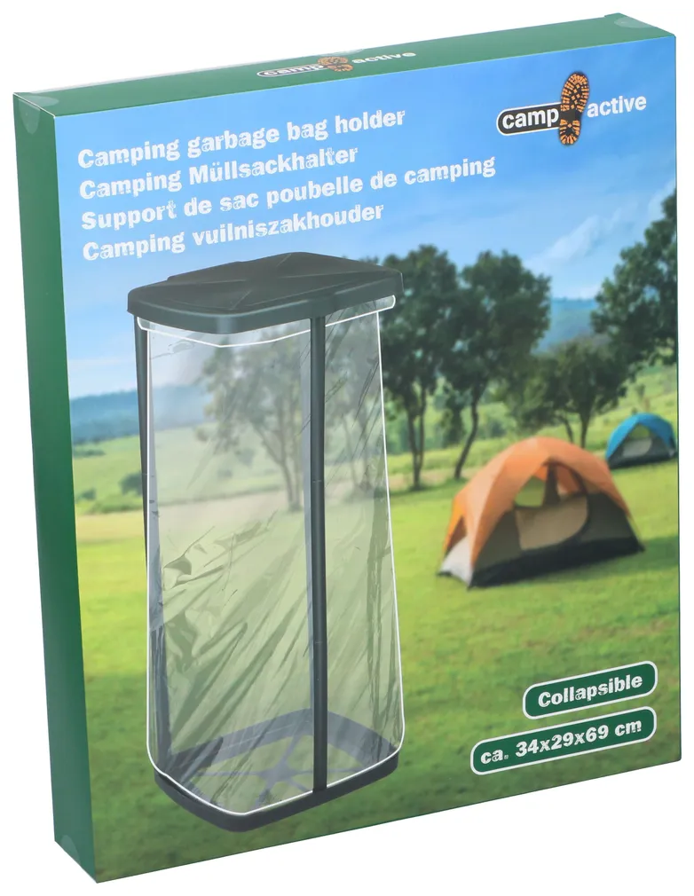 PRÜGIKAST KOKKUKLAPITAV CAMP ACTIVE 29X30,5X69CM