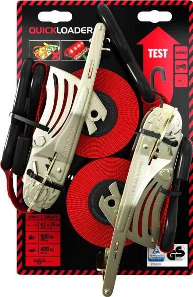 KOORMARIHM QUICKLOADER RETRACT. QL800LD 4,2M(0,7M+3,5M)X25MM 800KG 2TK PAKIS