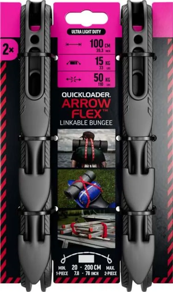 KOORMAKUMM QUICKLOADER ARROWFLEX BUNGEE 100CM 50KG 2TK PAKIS