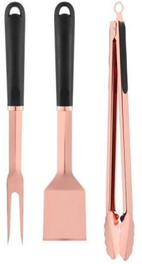 GRILLITARVIKUTE KOMPLEKT MUSTANG 3-OSALINE, ROOSA-KULDNE