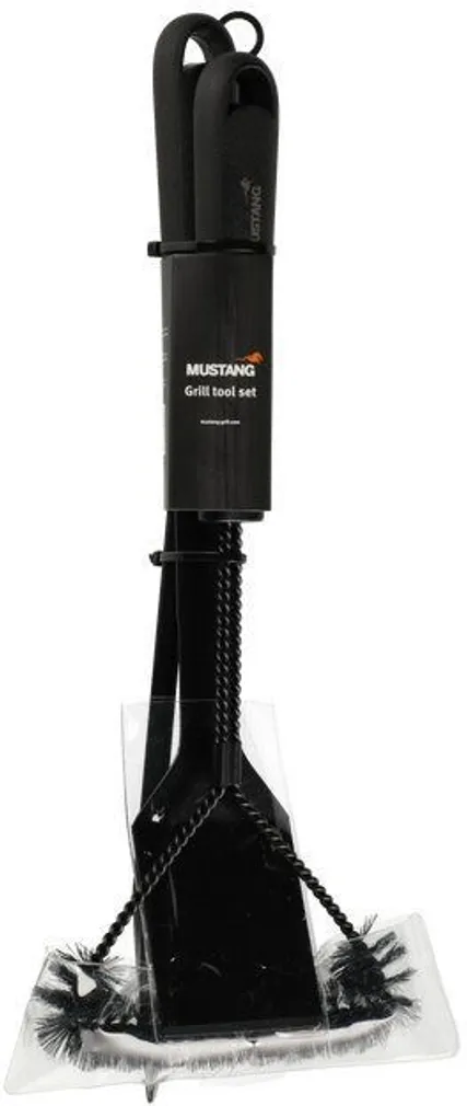 GRILLITARVIKUTE KOMPLEKT MUSTANG 3-OSALINE, MUST