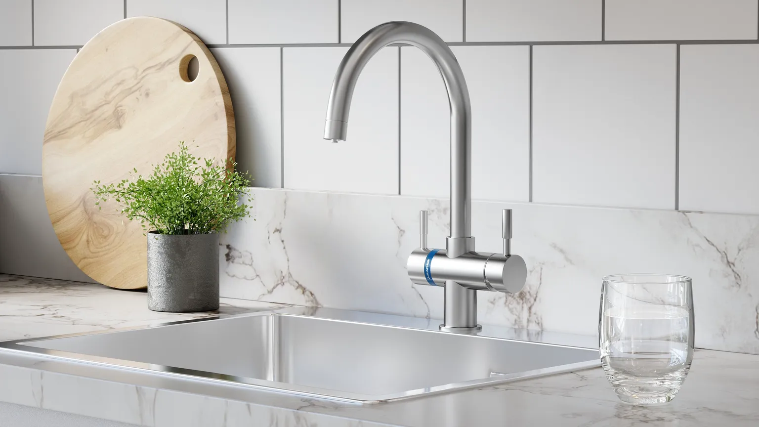 KÖÖGISEGISTI 3-ÜHES AQUAPHOR C125 FILTRISÜSTEEMILE