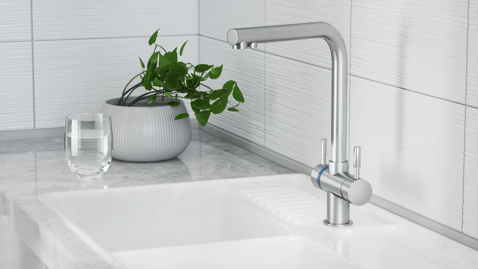 KÖÖGISEGISTI 3-ÜHES AQUAPHOR C126 FILTRISÜSTEEMILE