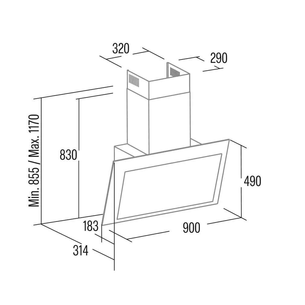 ÕHUPUHASTI CATA RENOVA PURE AIR VNV90 XGBK 1400M³/H
