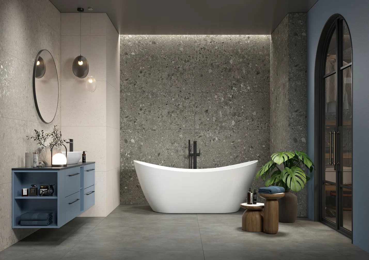 SEINAPLAAT OPOCZNO TERRAZZO STONE GREY MATT29,8X59,8CM 1,6M² PAKIS