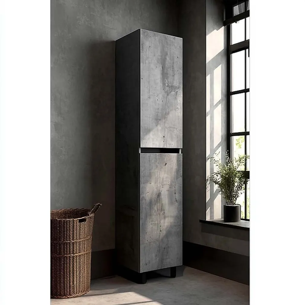 VANNITOAKAPP AQUALINE PREMIUM 170X40CM HALL BETOON