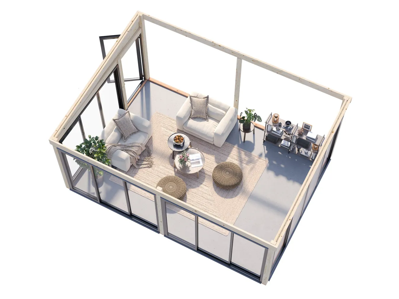 KLAASMAJA PALMAKO LUMI 23,3M² SLIDE PLUS