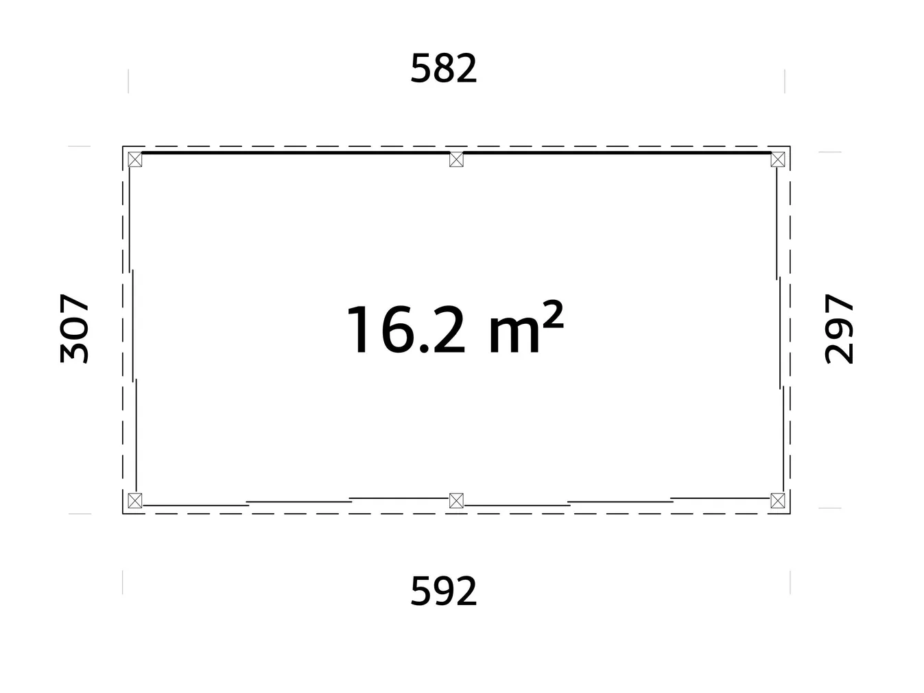 KLAASMAJA PALMAKO SAGA 16,2M² SLIDE PLUS
