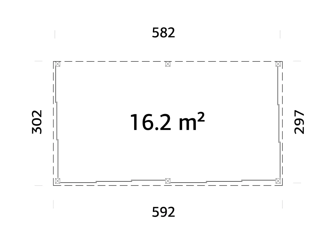 KLAASMAJA PALMAKO LUMI 16,2M² SLIDE PLUS