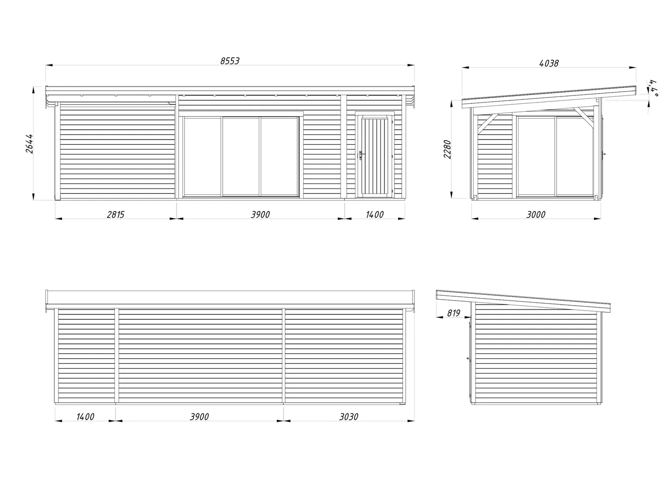 AIAMAJA PALMAKO ANDREA 15,2+7,9M² SLIDE PLUS