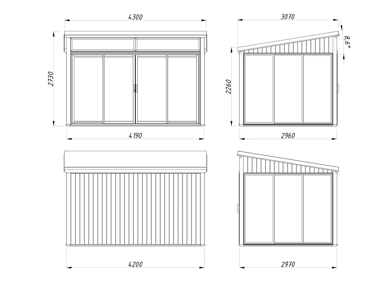 KLAASMAJA PALMAKO SAGA 11,6M² SLIDE PLUS