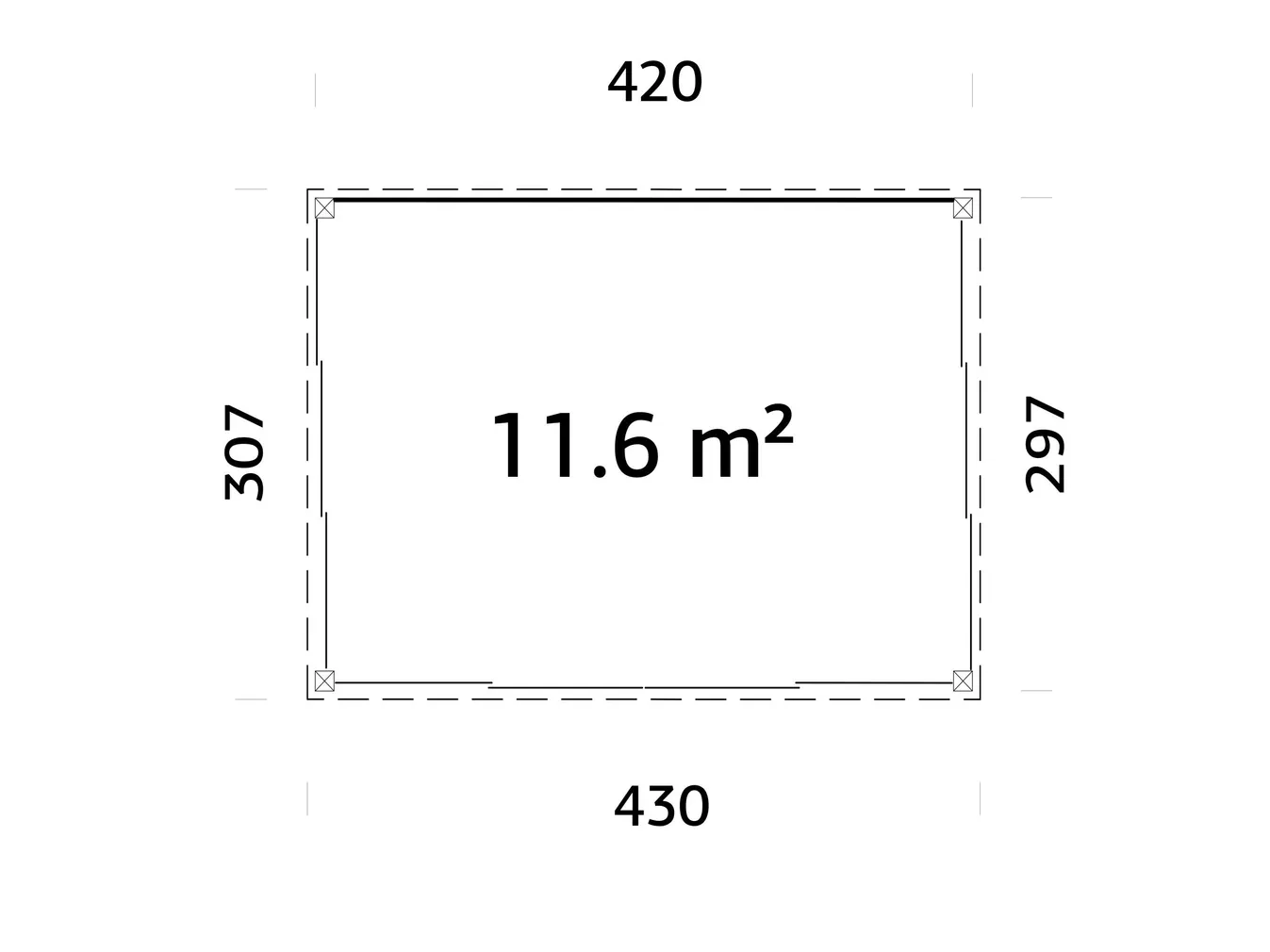 KLAASMAJA PALMAKO SAGA 11,6M² SLIDE PLUS