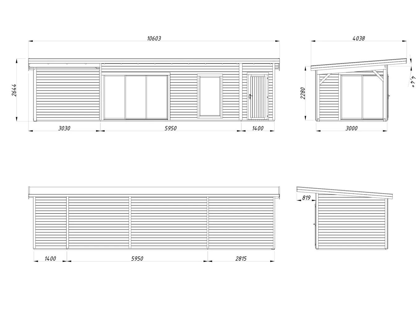 AIAMAJA PALMAKO ANDREA 21,1+7,9M² SLIDE PLUS