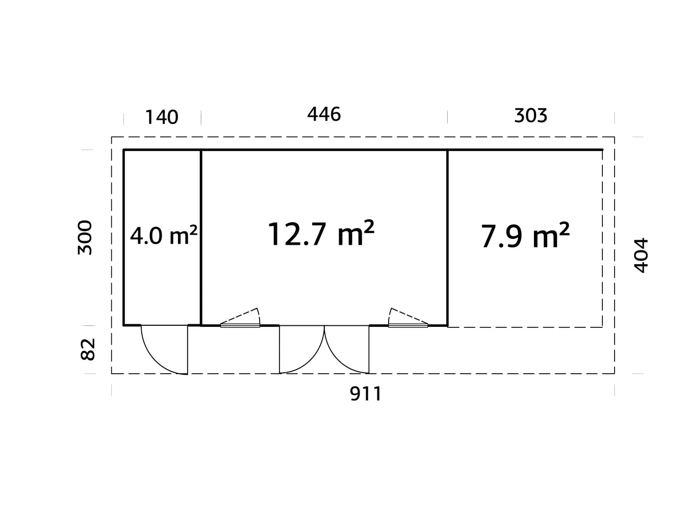 AIAMAJA PALMAKO AURELIA 16,7+7,9M²