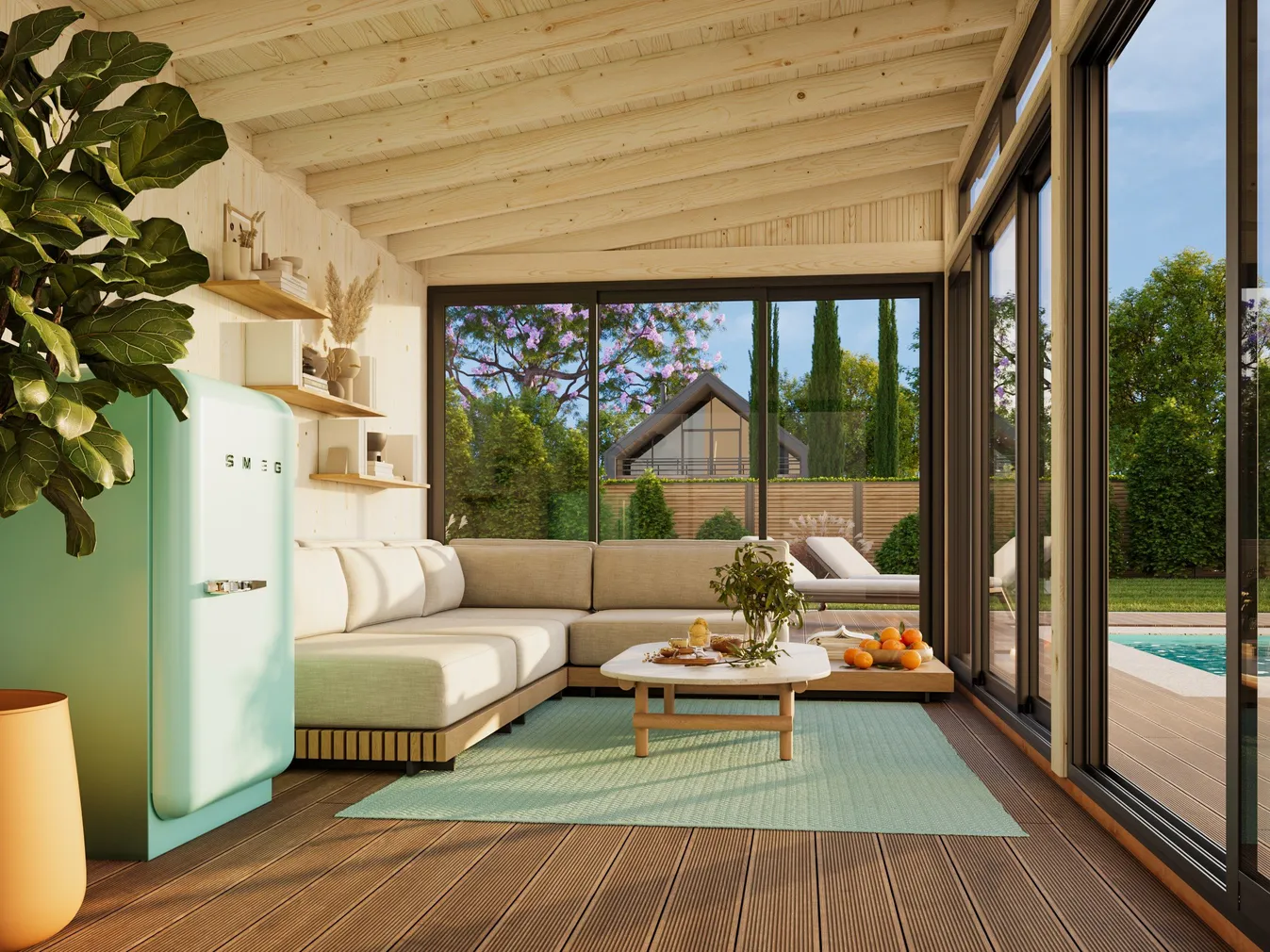 KLAASMAJA PALMAKO SAGA 16,2M² SLIDE