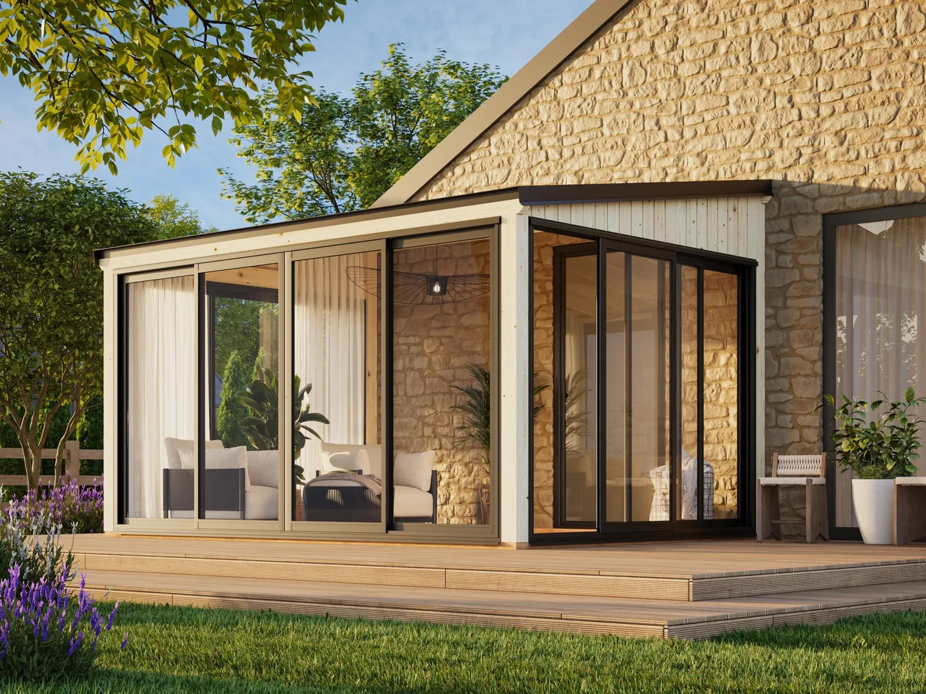 KLAASMAJA PALMAKO LUMI 11,6M² SLIDE PLUS